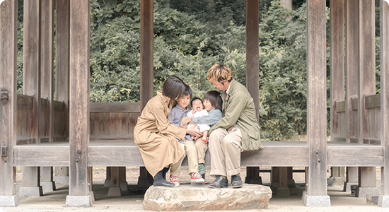 お宮参り同行撮影